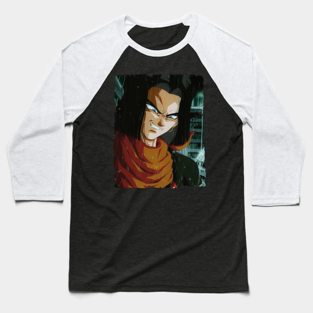 ANDROID 17 MERCH VTG Baseball T-Shirt by Mie Ayam Herbal